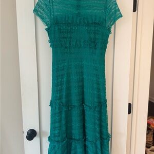 Elegant Green Lace Dress